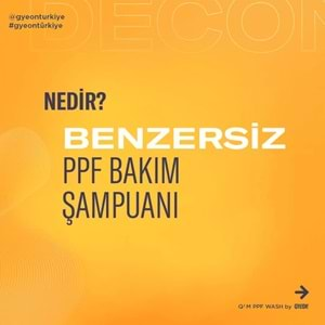 GYEON Q²M PPF Wash PPF ve Folyolara Özel Demir Tozu Sökücü Yıkama Şampuanı - 1000 ml