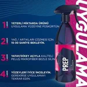 GYEON Q²M Prep Seramik PPF Folyo Kaplama Öncesi Yüzey Hazırlayıcı ve Temizleyici - 4000 ml