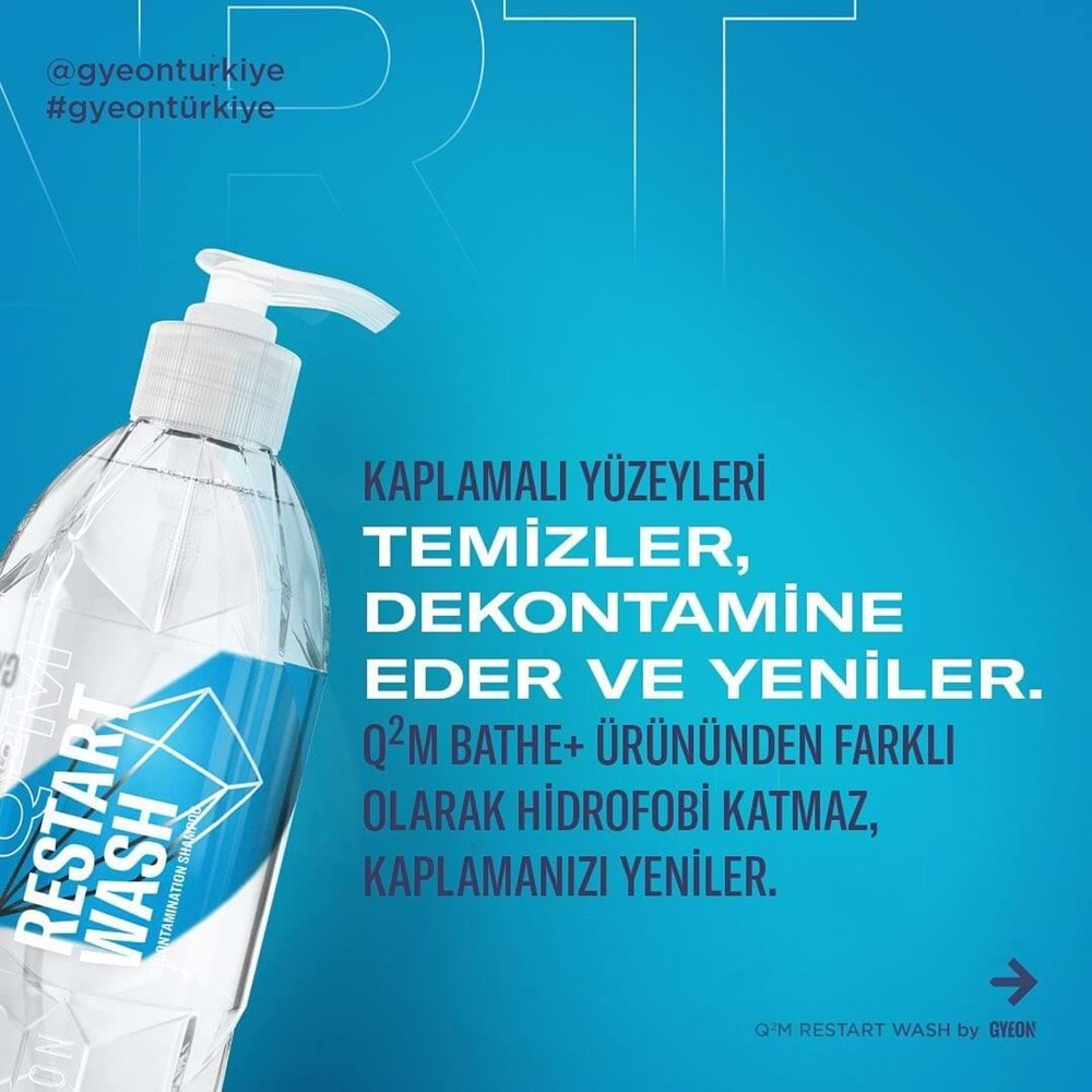 GYEON Q²M RestartWash Konsantre Yüzey Yenileyici Şampuan - 1000 ml