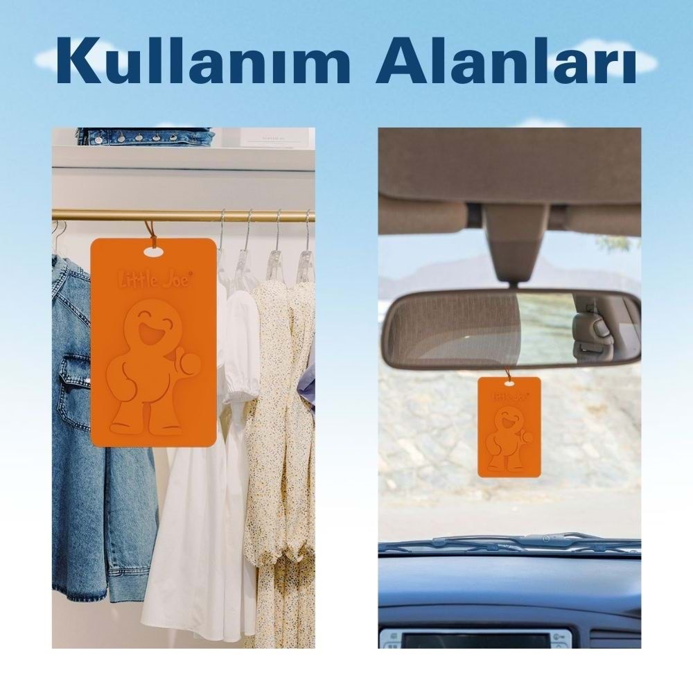 Little Joe Meyve Kokulu Dolap Asma Kart (Fruit) -45 Gün -İpli Ev Oto Kokusu -Ayna Parfümü