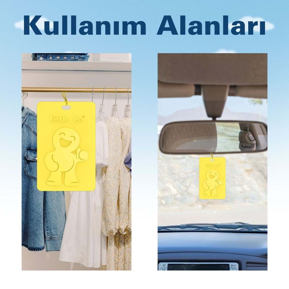 Little Joe Vanilya Kokulu Dolap Asma Kart (Vanilla) -45 Gün -İpli Ev Oto Kokusu -Ayna Parfümü