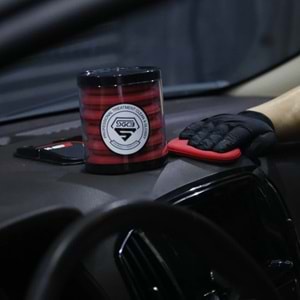 SGCB Hand Wax Sponge Yuvarlak El Uygulama Pedi 105mm -2'li Paket