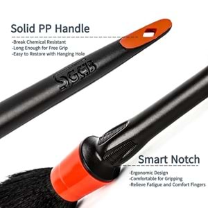 SGCB Detail Brush Interior PRO Detaylı İç Aksam Temizlik Fırçası 14''