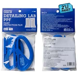 SGCB PPF Cam Filmi Kesici Aparatı - 2'li Paket | Güvenli Folyo Vinil Kesme Araç Kaplama Bıçağı