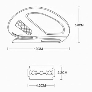 SGCB PPF Cam Filmi Kesici Aparatı - 2'li Paket | Güvenli Folyo Vinil Kesme Araç Kaplama Bıçağı