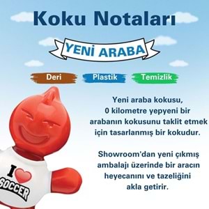 Little Joe Futbol Yeni Araç Kokusu (New Car) -45 Gün -Oto Kokusu Kalıcı Klima Parfüm