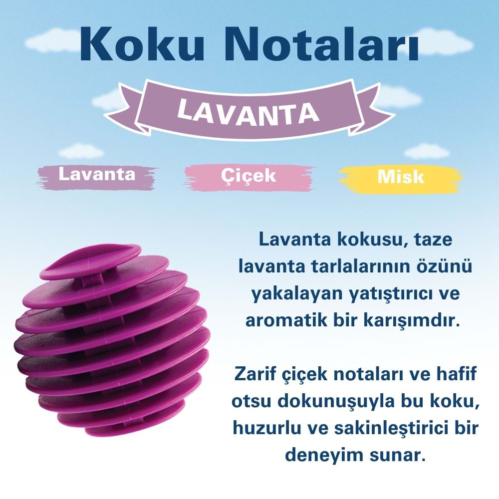 Little Joe Kurutma Makinesi Lavanta Koku Kapsülü 2'li Paket (Fresh Lavender) -40 Kurutma